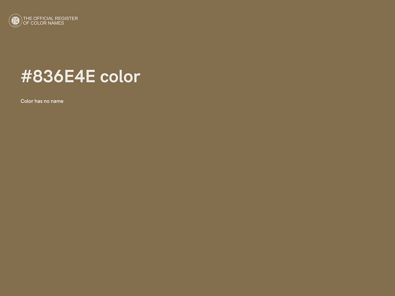 #836E4E color image