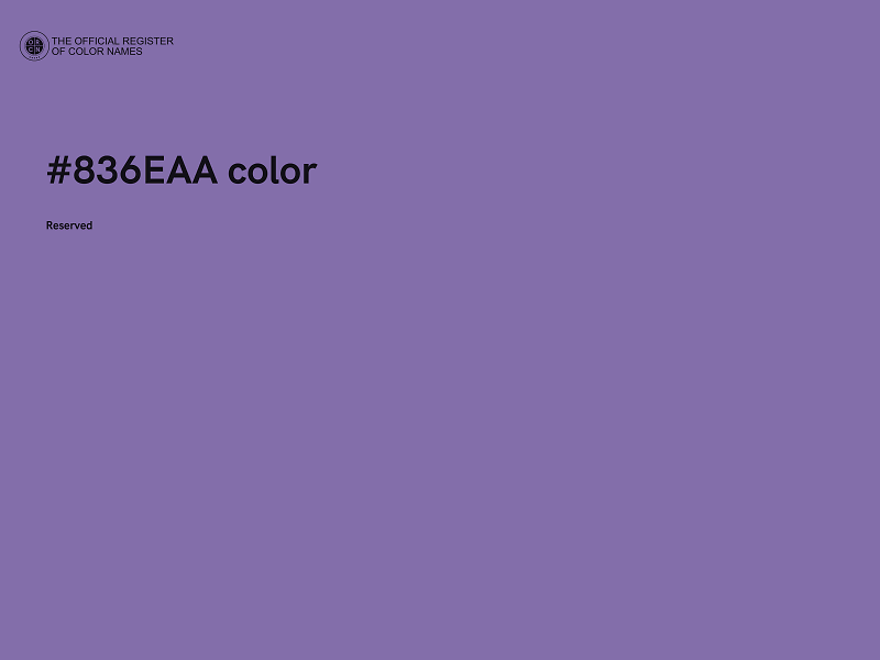 #836EAA color image