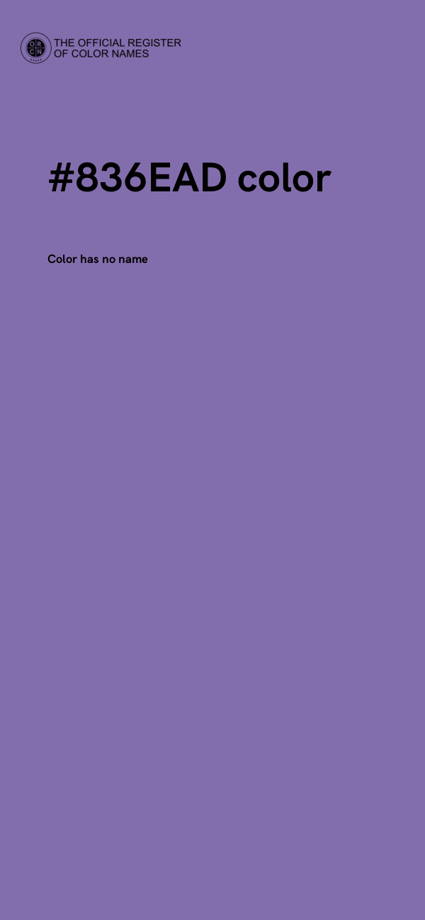 #836EAD color image