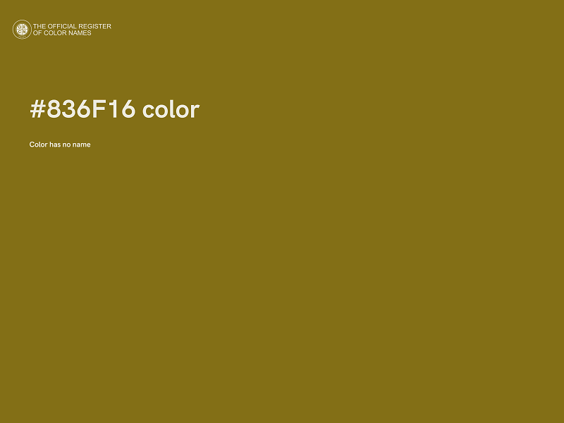 #836F16 color image