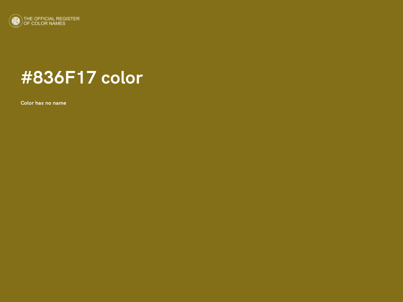 #836F17 color image