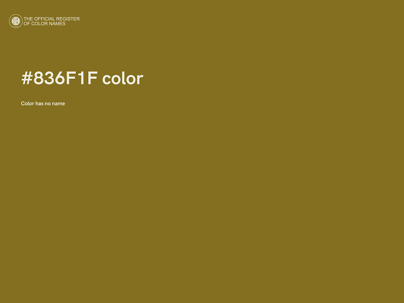 #836F1F color image