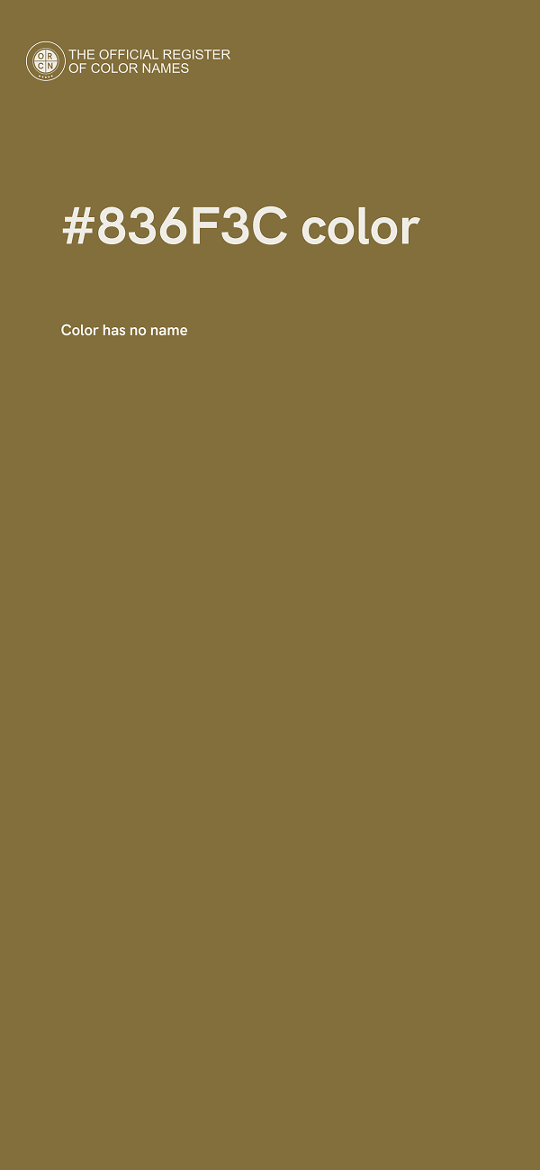 #836F3C color image