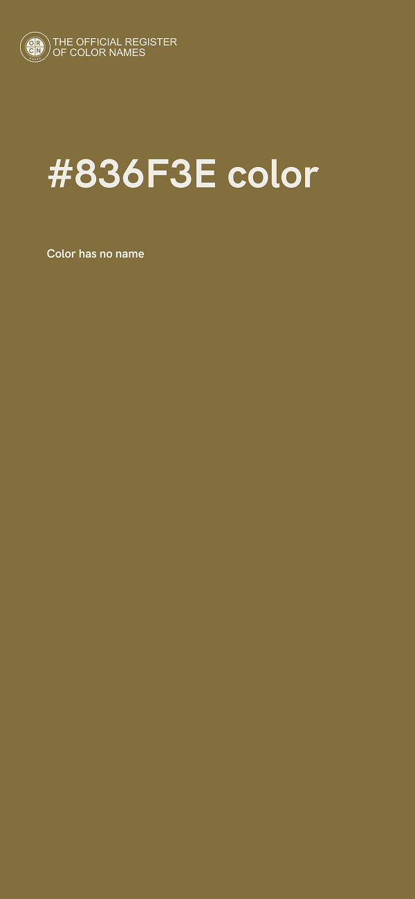 #836F3E color image
