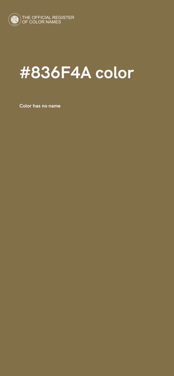 #836F4A color image