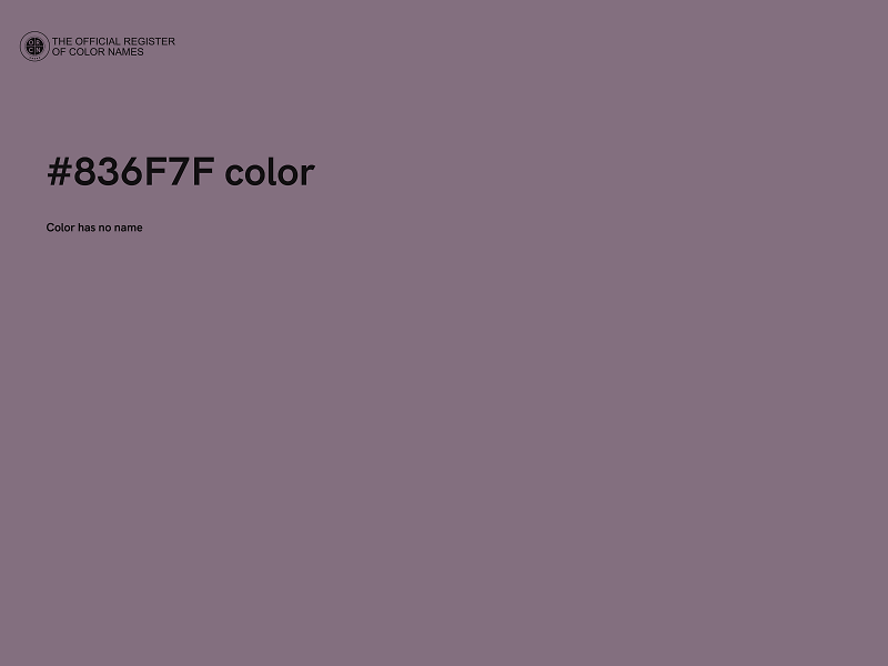 #836F7F color image