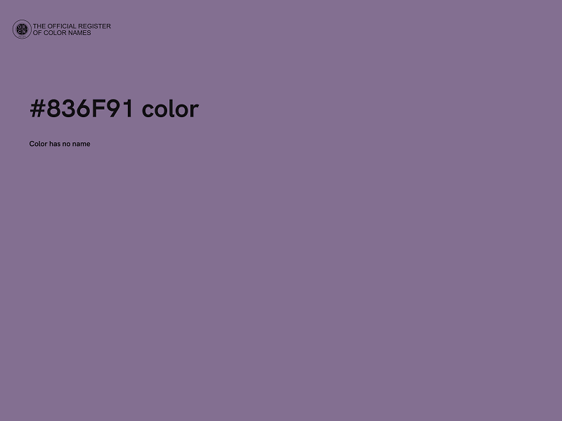 #836F91 color image