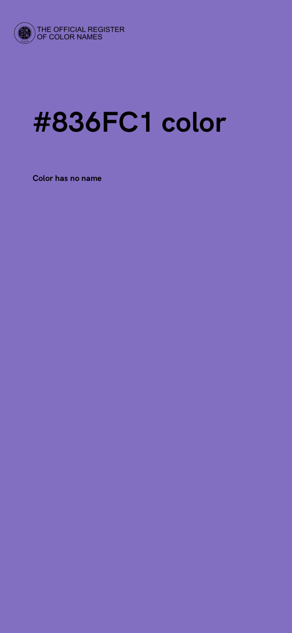 #836FC1 color image