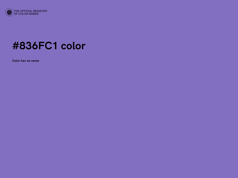 #836FC1 color image
