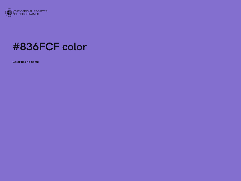 #836FCF color image