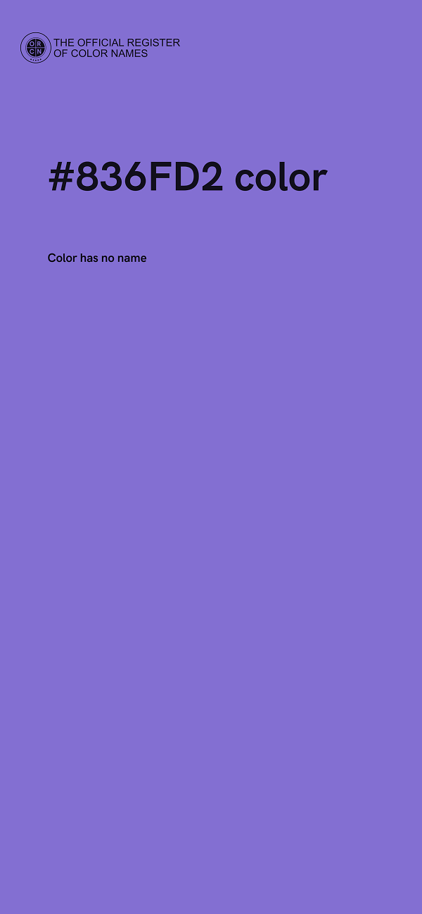 #836FD2 color image