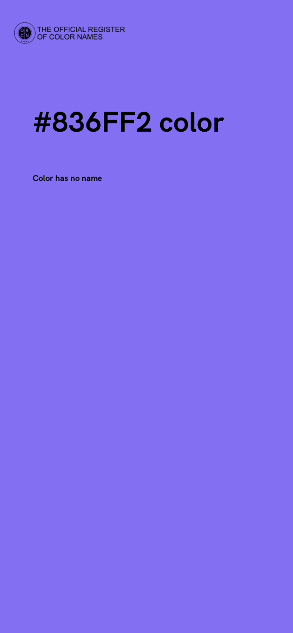 #836FF2 color image