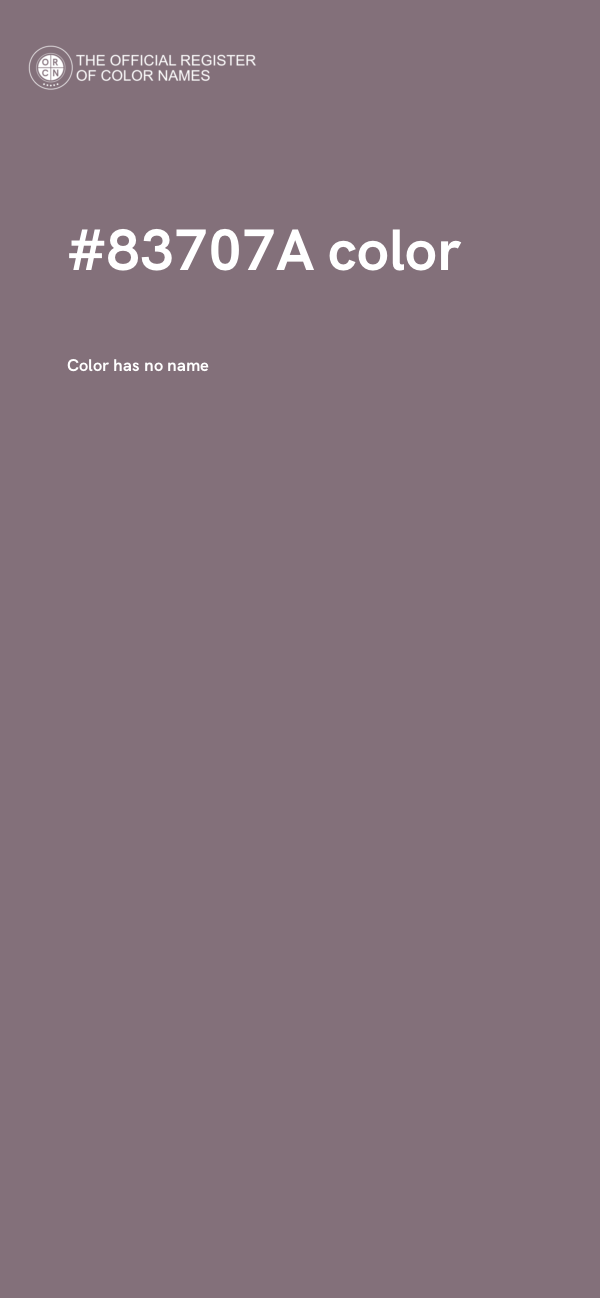 #83707A color image