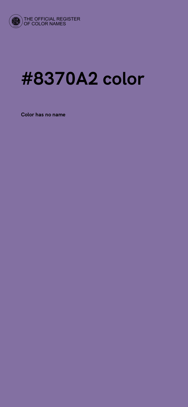 #8370A2 color image