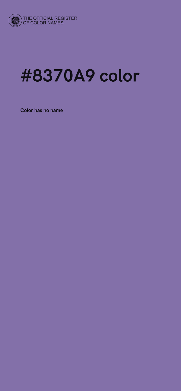 #8370A9 color image