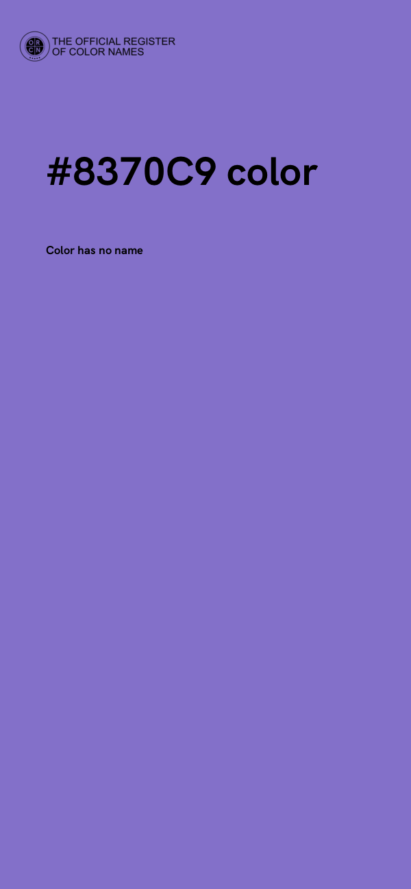 #8370C9 color image