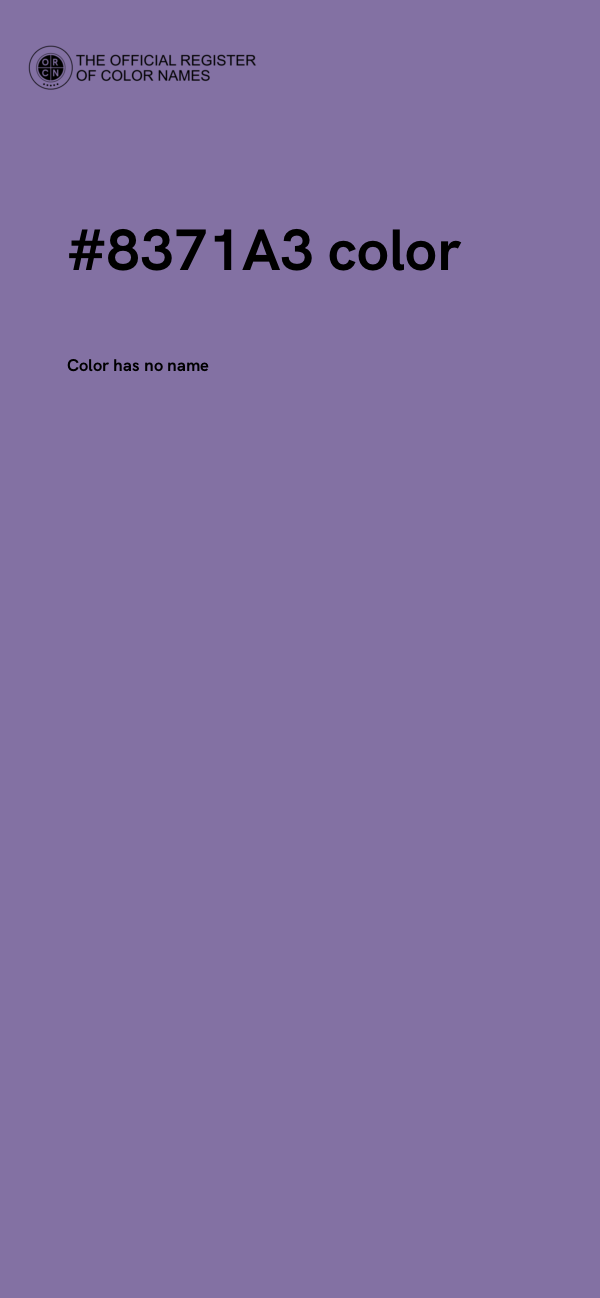 #8371A3 color image