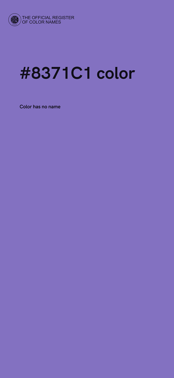 #8371C1 color image
