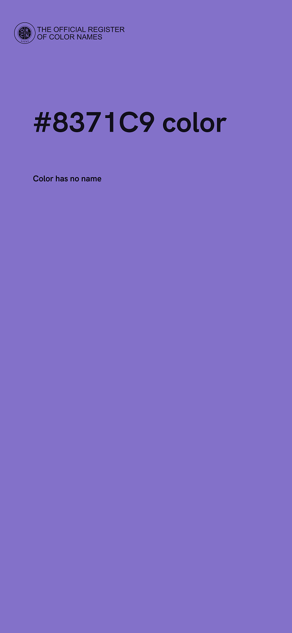 #8371C9 color image
