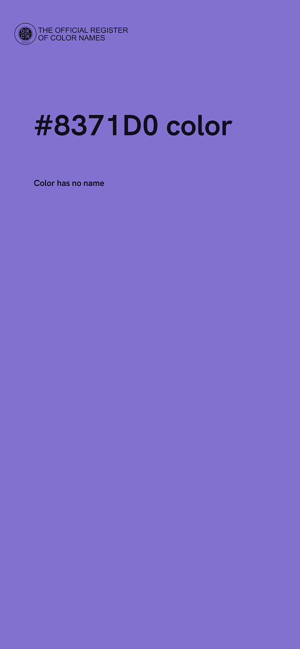 #8371D0 color image