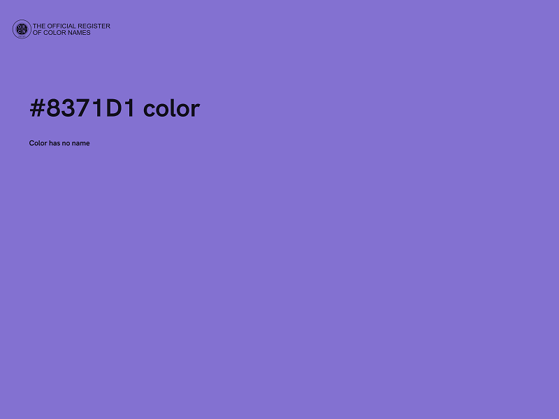 #8371D1 color image