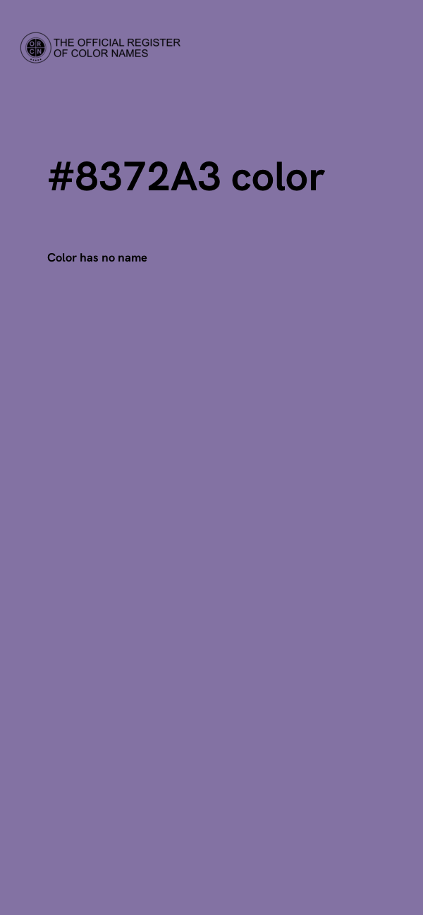 #8372A3 color image