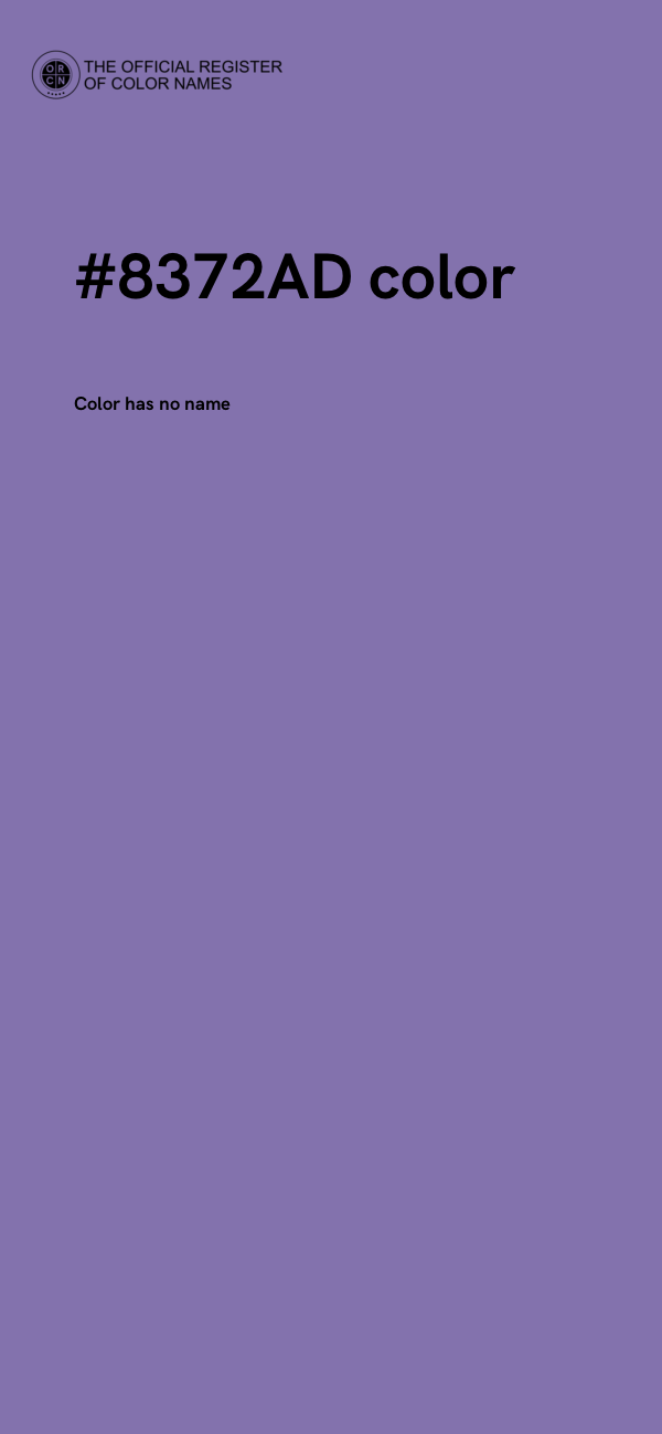 #8372AD color image