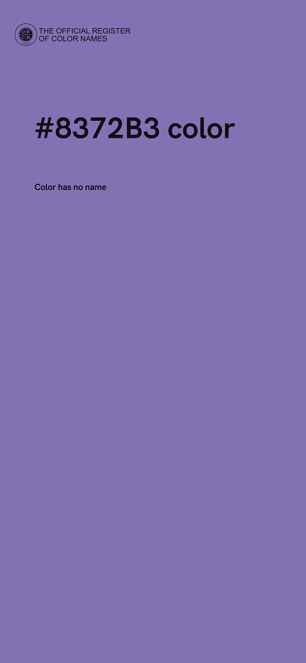 #8372B3 color image