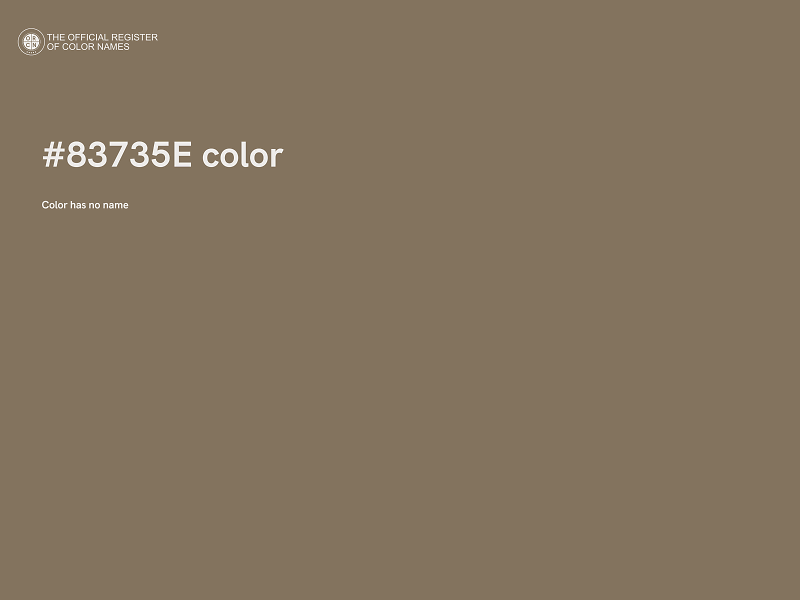 #83735E color image