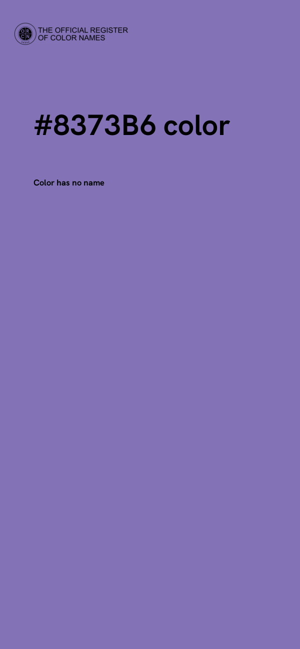 #8373B6 color image