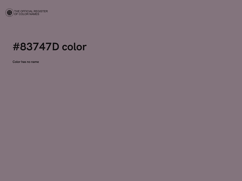 #83747D color image