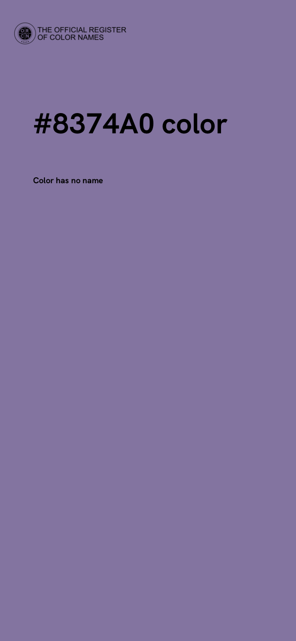 #8374A0 color image