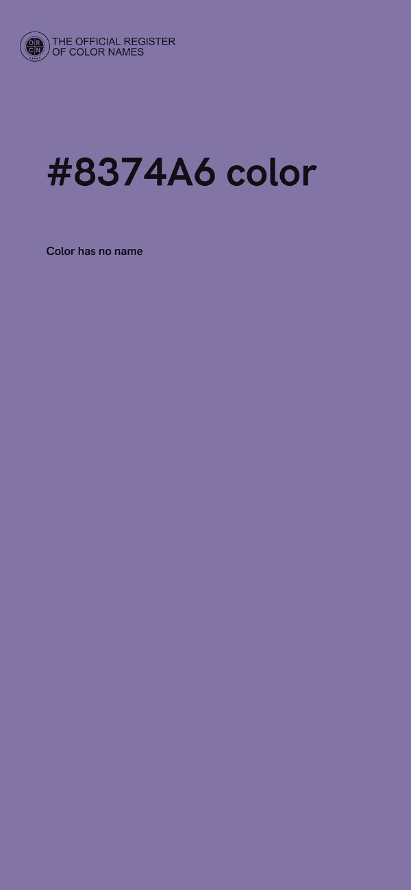 #8374A6 color image