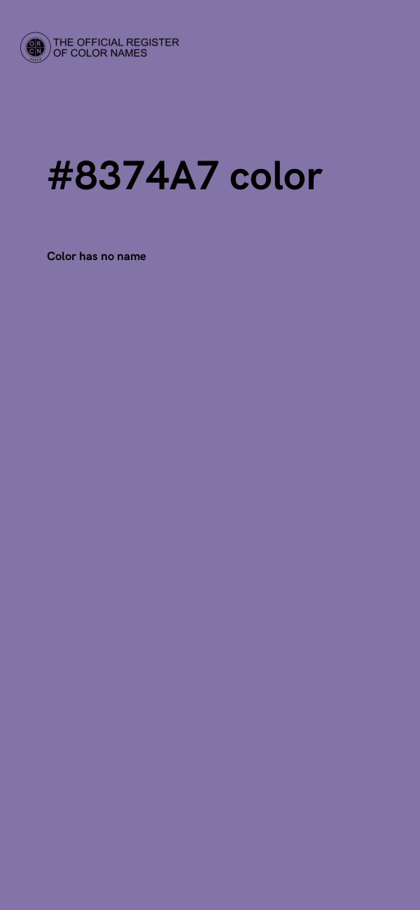 #8374A7 color image