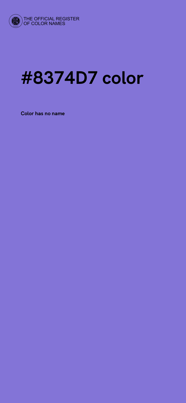 #8374D7 color image