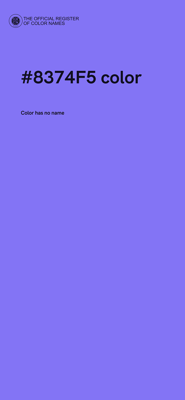 #8374F5 color image
