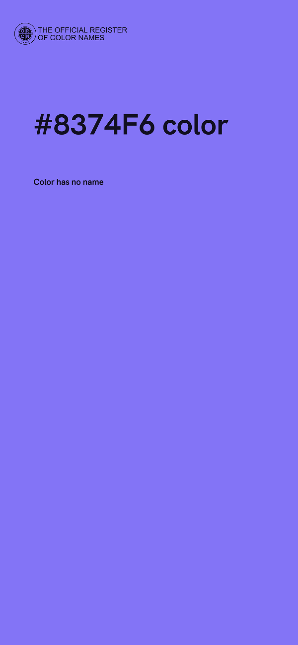 #8374F6 color image