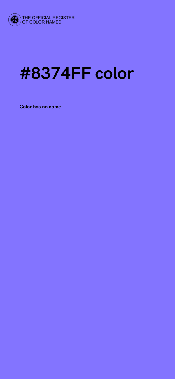 #8374FF color image