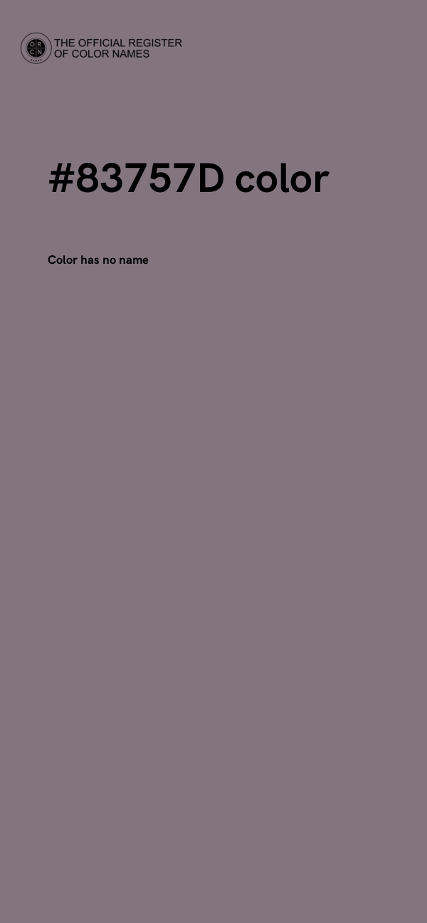 #83757D color image