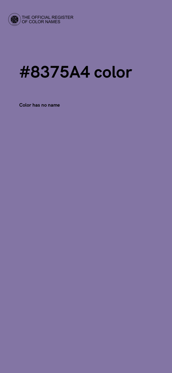 #8375A4 color image
