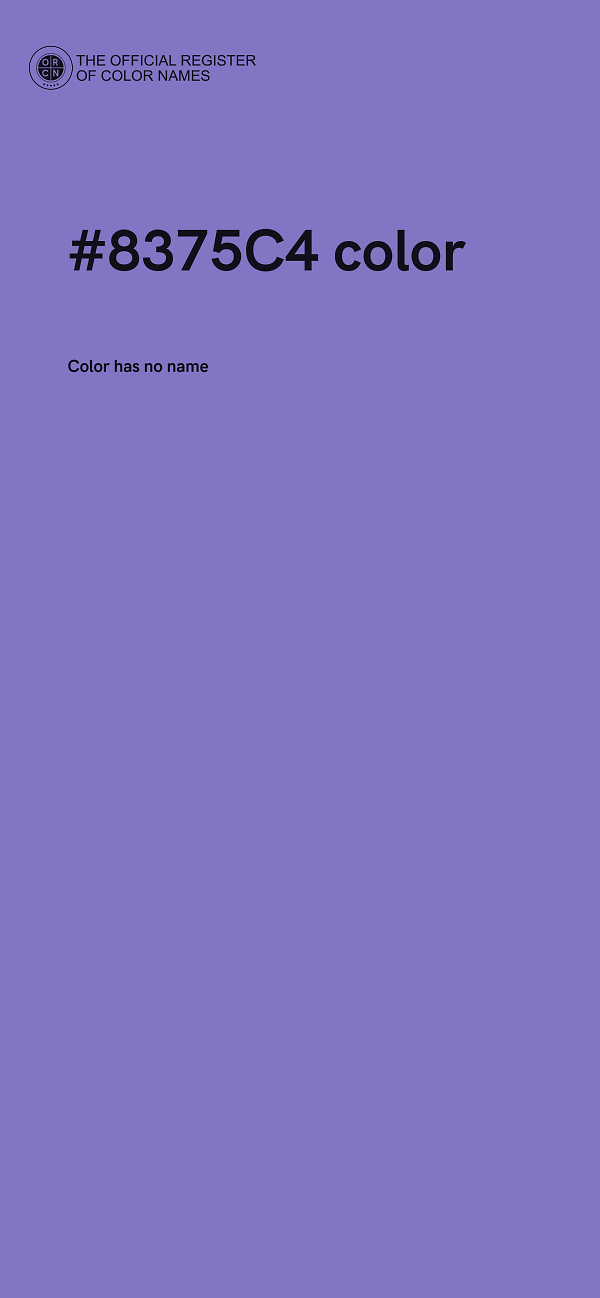 #8375C4 color image