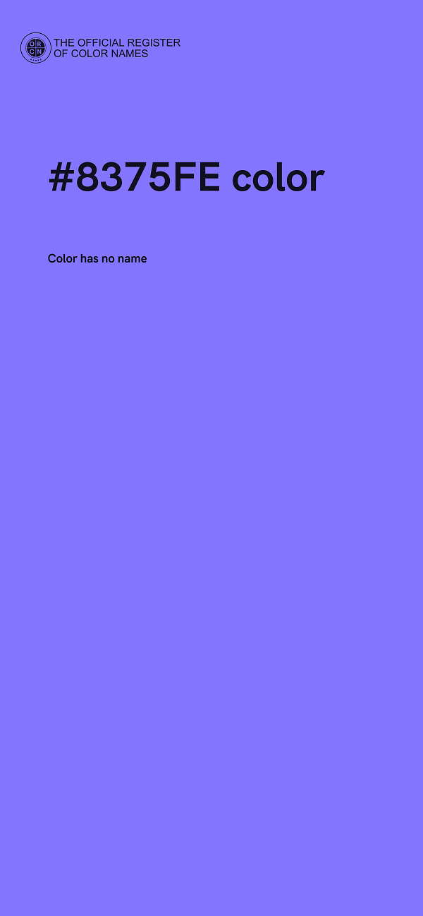 #8375FE color image