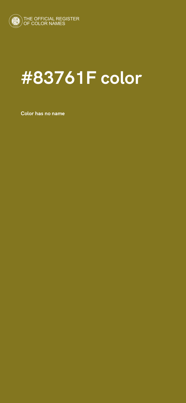 #83761F color image
