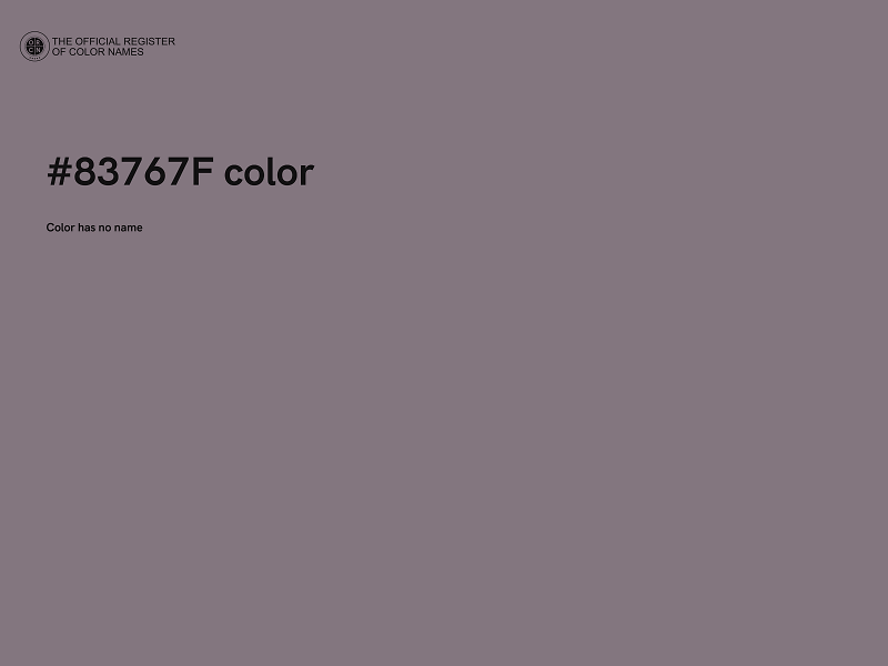 #83767F color image