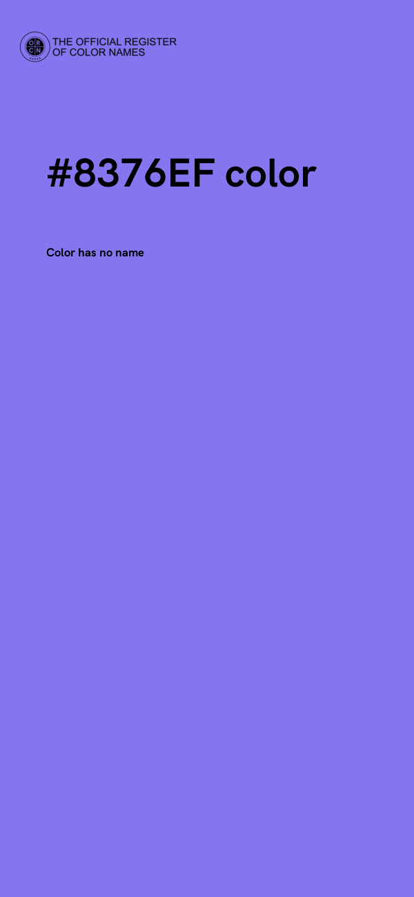 #8376EF color image