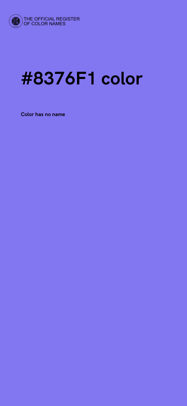 #8376F1 color image