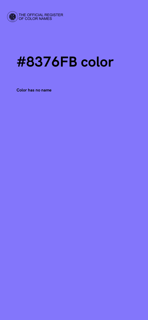 #8376FB color image