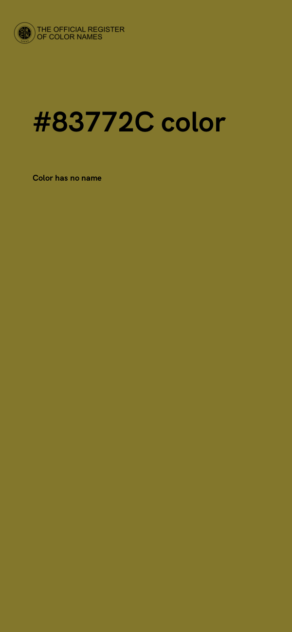#83772C color image