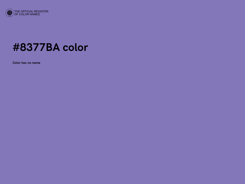 #8377BA color image