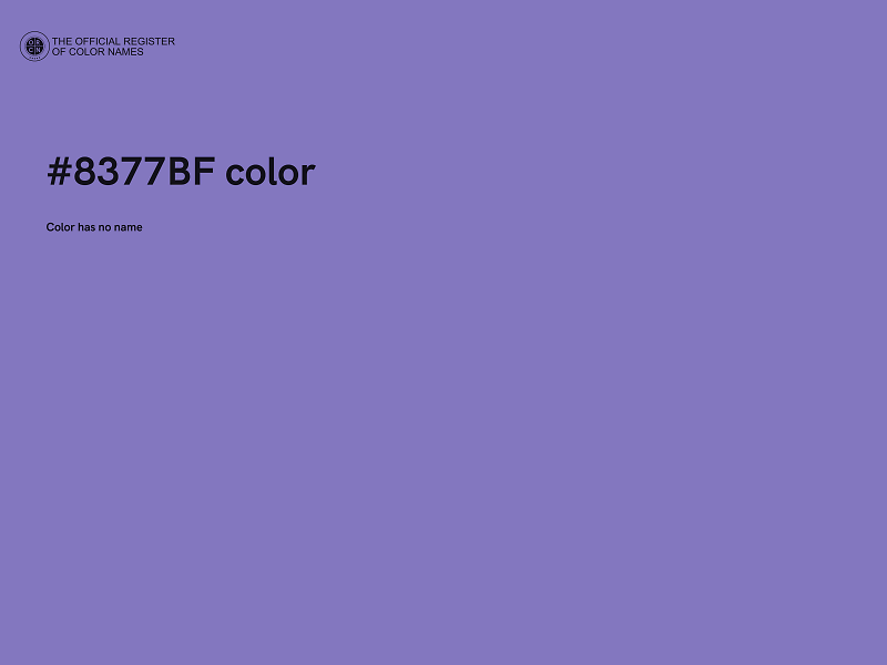 #8377BF color image